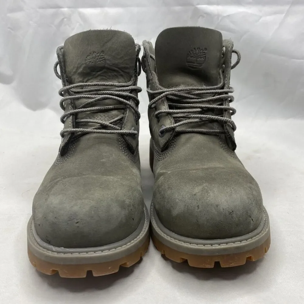 Timberland 6” Premium Waterproof 200G Insulated Boots Olive Green Boys Size 2 US